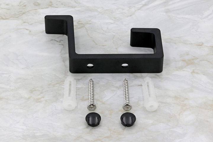 4x HACZYK NA UBRANIA CZARNY WIESZAK MEBLOWY WIESZAK ŚCIENNY NA UBRANIA