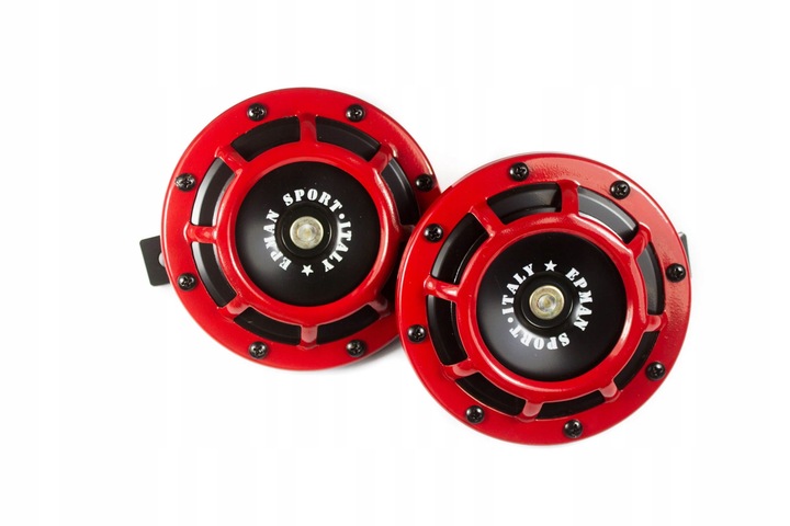 EPMAN WYSOKIEJ JAKOŚCI KLAKSON 335/400Hz KLAKSONY RED CZERWONY