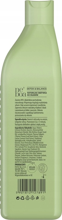 NEBOA Odżywka do włosów Detox & Hydration 300ml