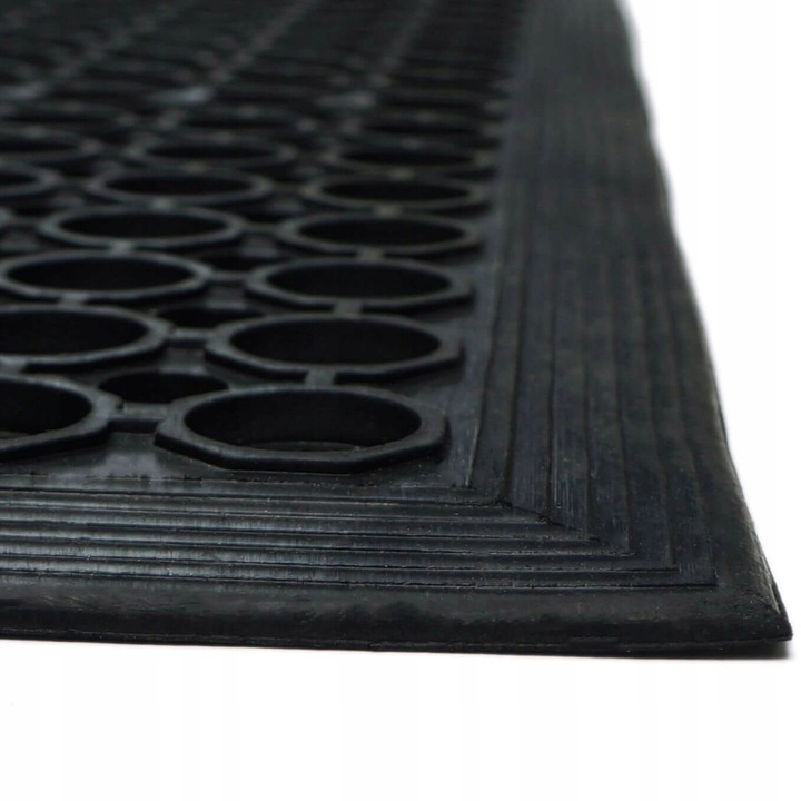 Wycieraczka ażurowa gruba mata wejściowa z perforowanej gumy 60x90