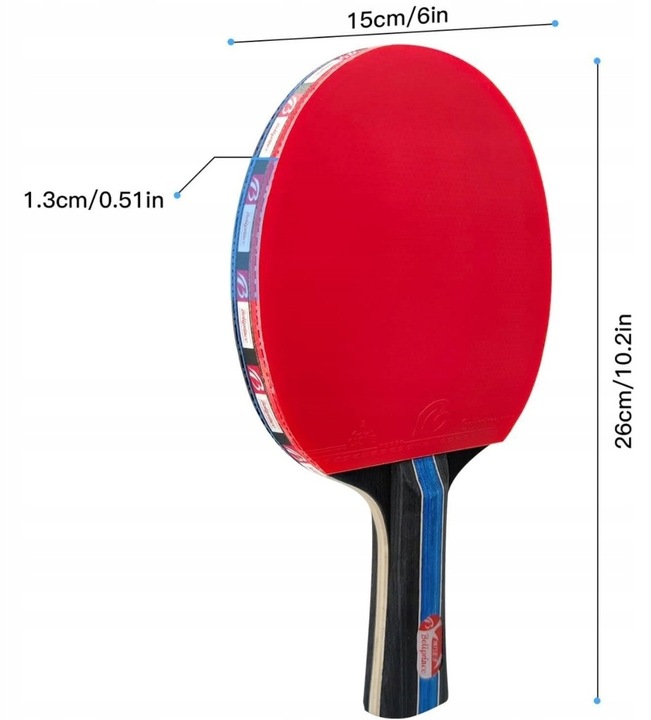 ZESTAW RAKIETEK DO TENISA STOŁOWEGO Z SIATKĄ + 3 PIŁKI DO PING PONGA