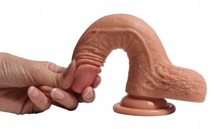 ULTRA REALISTYCZNE DILDO SILIKONOWY PENIS, DUAL LAYER, DWUWARSTWOWY
