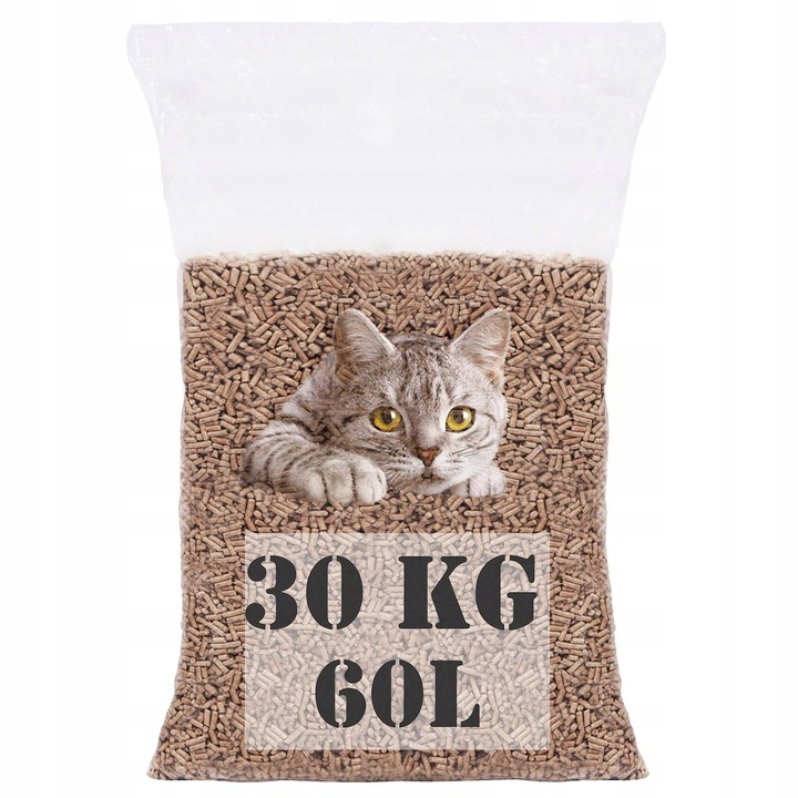 ŻWIREK DREWNIANY GRYZONI KOTA 30kg ŚCIÓŁKA PELLET