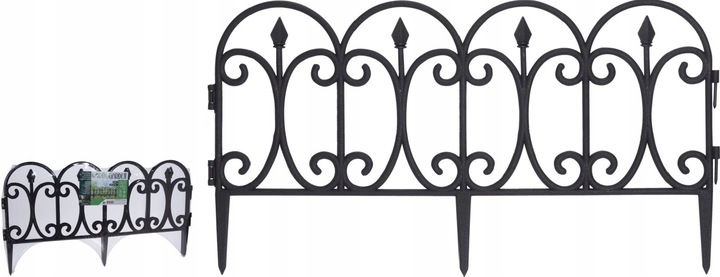 PŁOT PŁOTEK OGRODOWY PALISADA 4SZT 240CM OBRZEŻE
