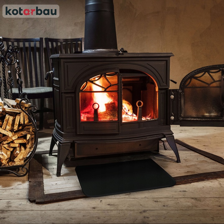 BLACHA PRZEDPIECOWA 600x800MM POD KOMINEK PIEC KOZĘ OCHRONNA STALOWA