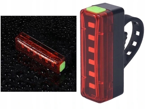 LAMPKA ROWEROWA PRZÓD I TYŁ ULTRA MOCNA AKUMULATOROWA ŁAD USB ZESTAW METAL