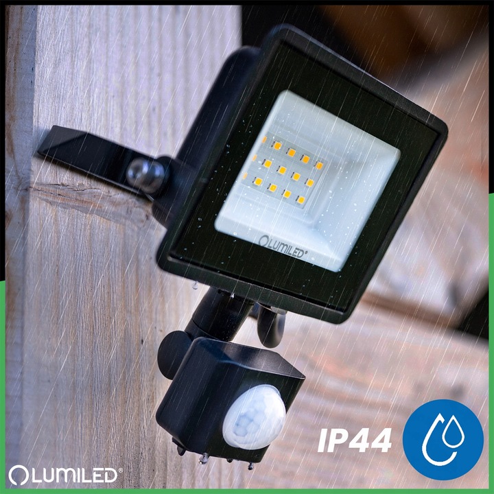 HALOGEN NAŚWIETLACZ LED 10W ZEWNĘTRZNY LAMPA Z CZUJNIKIEM RUCHU