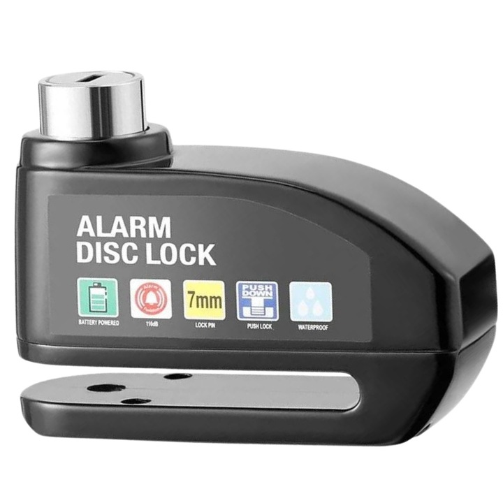 ALARM ZAPIĘCIE NA TARCZĘ HAMULCOWĄ ROWER MOTOR BLOKADA ROWEROWA 110d ABS
