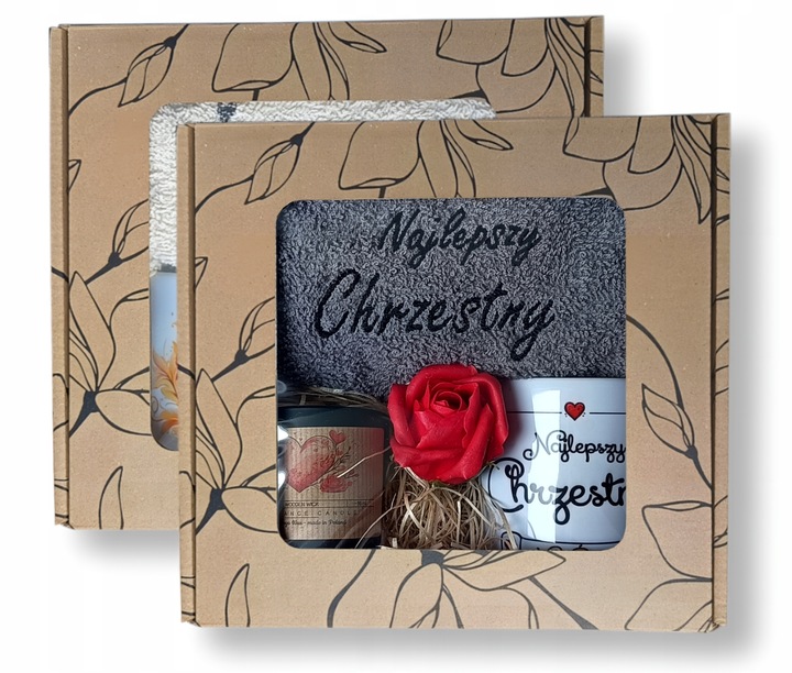 PODZIĘKOWANIE Dla Ojca Chrzestnego PIERWSZA KOMUNIA - Ręcznik Kubek