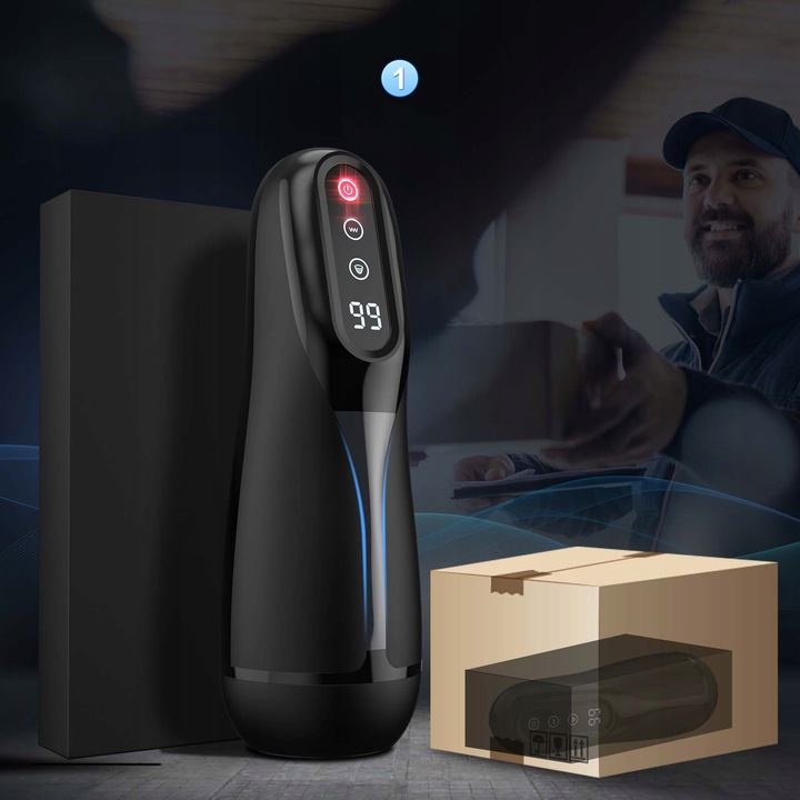 Automatyczne masturbator meski z funkcją ssania, wibracji, ogrzewania