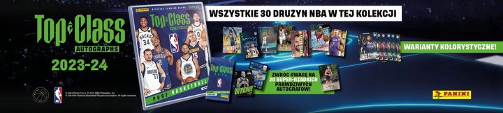 Puszka NBA Top Class 2024 Panini Karty Pure Basketball Holo Giants