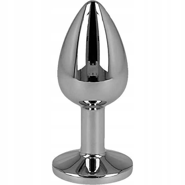 Zestaw 3 Korków Analnych Stalowych Plug S M L Granatowy Kryształ Diamencik