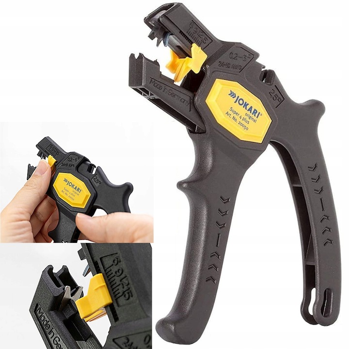 JOKARI Ściągacz izolacji, szczypce automatyczne do kabli 0,2-6,0mm 20050