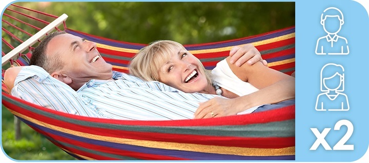 HAMAK OGRODOWY 2 OSOBOWY HUŚTAWKA XXL MOCNY WZMOCNIONY PAŁĄK DUŻY + TORBA