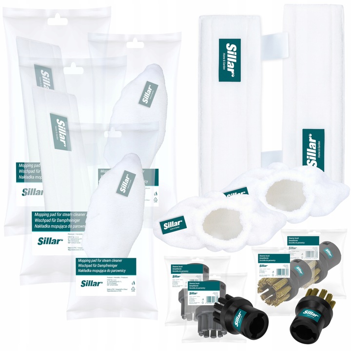 4 Szczotki 4 Ściereczki do parownic Karcher SC1 SC2 SC3 SC4 SC5 SC6