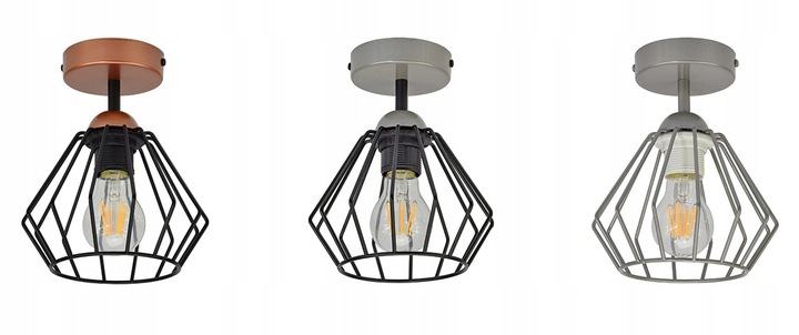 LAMPA WISZĄCA SUFITOWA ŻYRANDOL PLAFON LOFT 724-P1