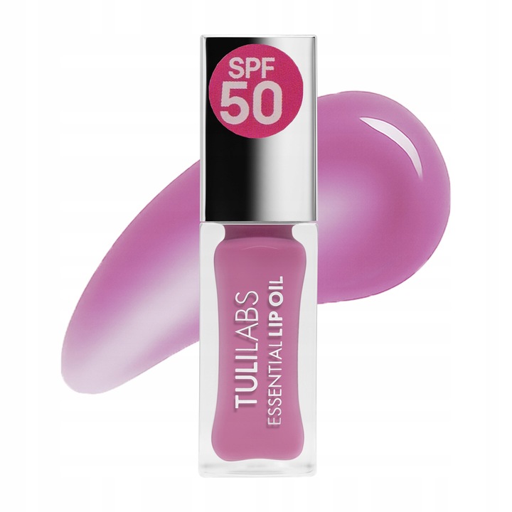 SPF50 TULI LABS Essential Lip Oil OLEJEK do PIELĘGNACJI UST Wonder Pink 7ml