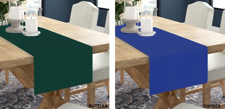 BIEŻNIK OBRUS GŁADKI MATOWY 40x220 KOLORY