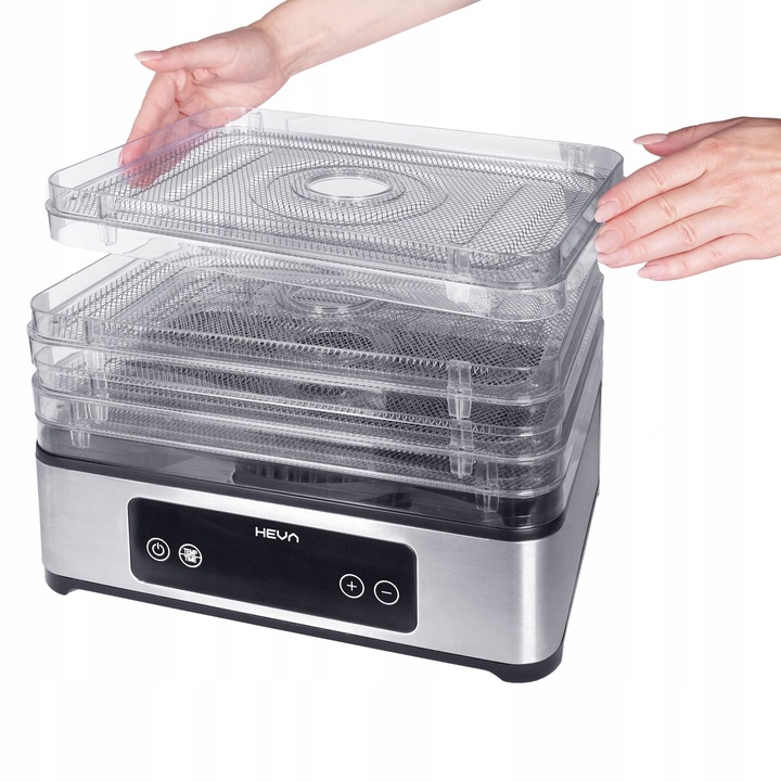 Suszarka do grzybów owoców 450W +TIMER REGULACJA +6 SIT ZE STALI