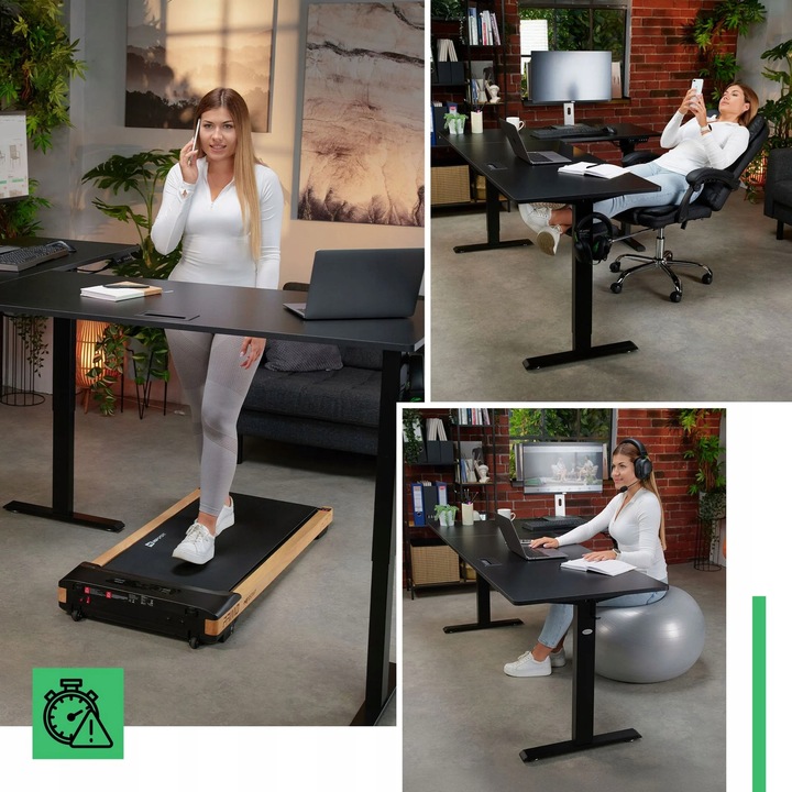 Biurko Narożne Elektryczne Regulowane Gamingowe Regulacja Wysokości