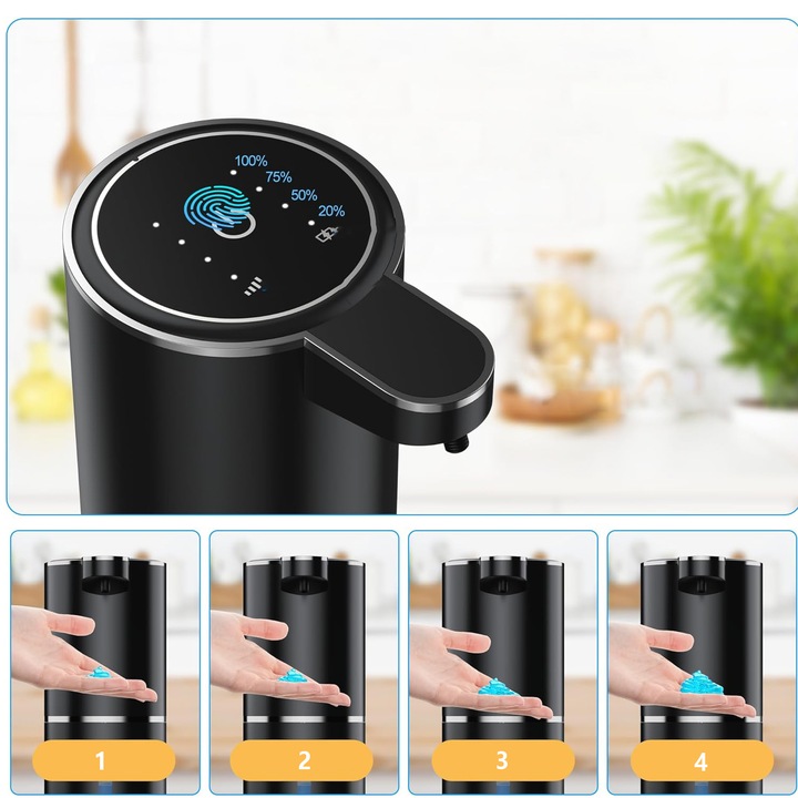 Duży bezdotykowy automatyczny dozownik do mydła w żelu i szamponu dyspenser