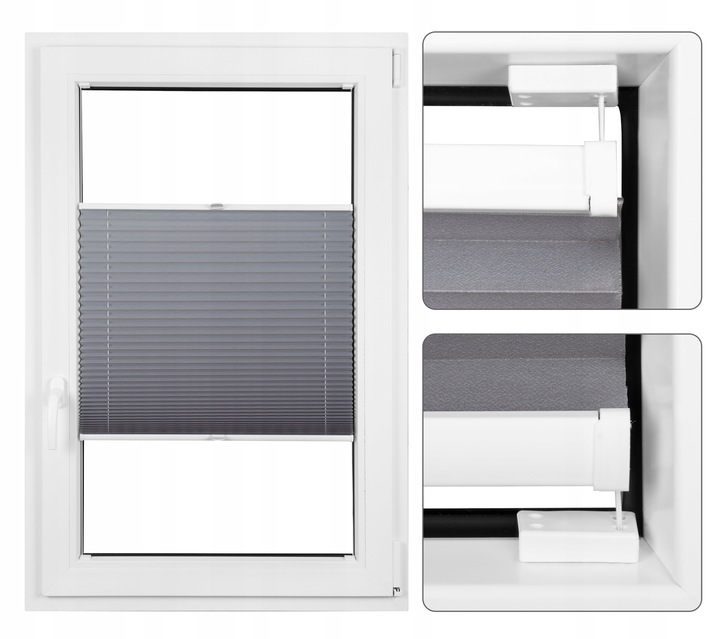 PLISA KLASYCZNA ROLETA PLISOWANA NA WYMIAR 57x150