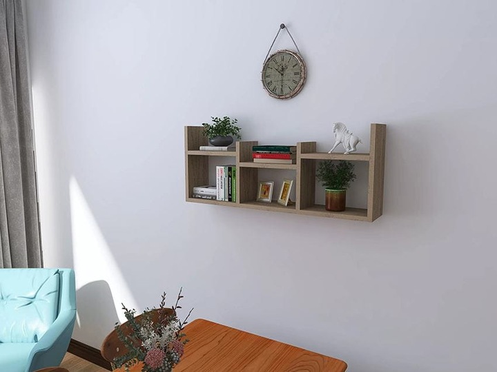 PÓŁKA WISZĄCA REGAŁ NA KSIĄŻKI KWIATY SZAFKA MEBLE DO SALONU LOFT