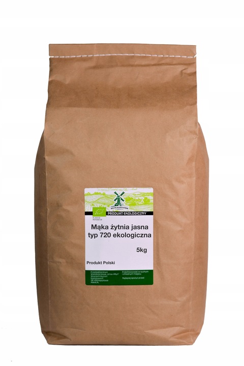 MĄKA ŻYTNIA JASNA 720 BIO Z NASZEGO MŁYNA 5kg
