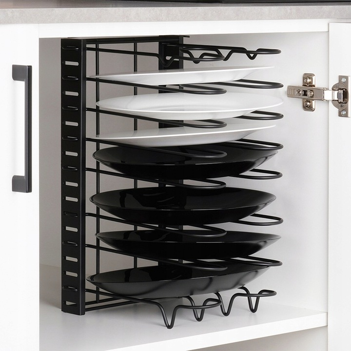 Stojak KUCHENNY organizer półka regał na garnki patelnie pokrywki