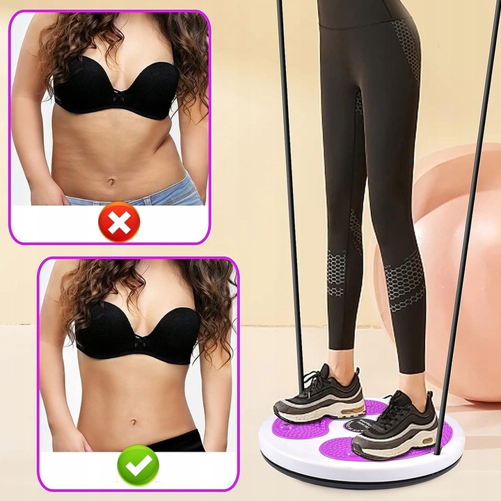 Twist Board z podeszwą masującą do bioder i talii, sprzęt do ćwiczeń w domu