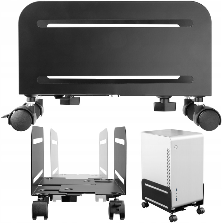 Stojak z kółkami pod komputer PC mobilna podstawka pod biurko
