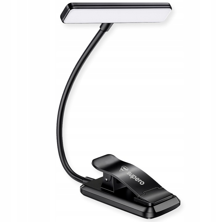 Lampka do czytania książek bezprzewodowa z 24 LED, obracana elastyczna