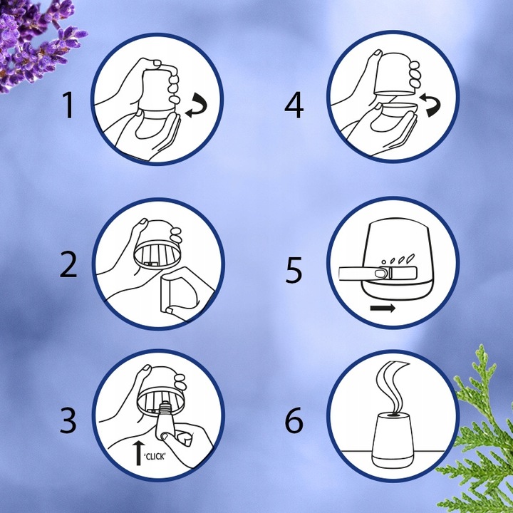 AIR WICK Aromatyczna Mgiełka Odświeżacz Powietrza Spokojna 20 ml Komplet