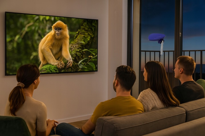 ANTENA ZEWNĘTRZNA AKTYWNA DVB-T2 FULL HD TV 4K 8K FILTR GSM UHF