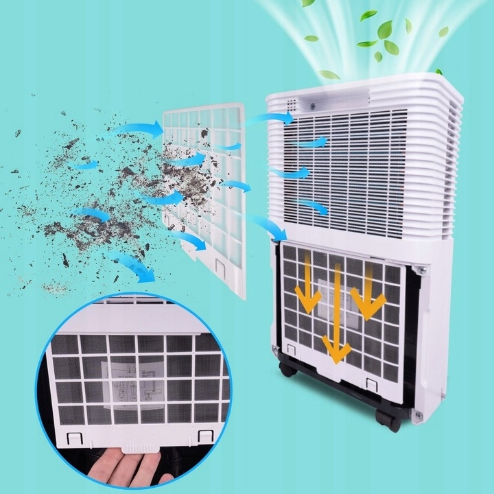 CICHY OSUSZACZ POWIETRZA POCHŁANIACZ WILGOCI 12L/24H + WiFi + TIMER