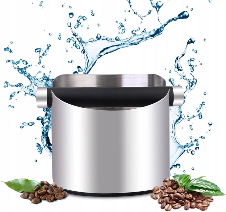 POJEMNIK NA FUSY EKSPRESU DO KAWY STAL NIERDZEWNA ODBIJAK KNOCK BOX 14*14.5