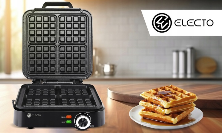 GOFROWNICA 4 DUŻE GOFRY REGULACJA TEMPERATURY NIEPRZYWIERAJĄCE PŁYTY