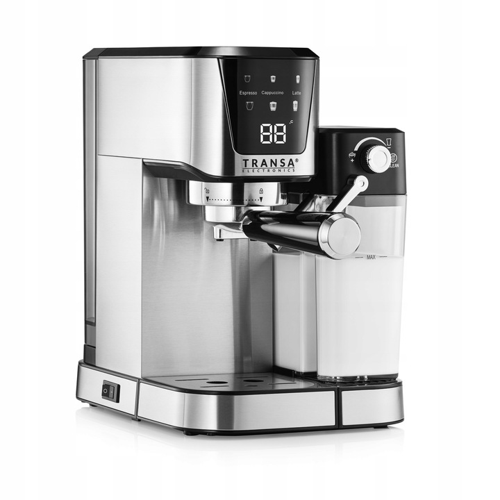 Ekspres ciśnieniowy kolbowy ze spieniaczem AUTOMAT LCD Pompka ULKA 20