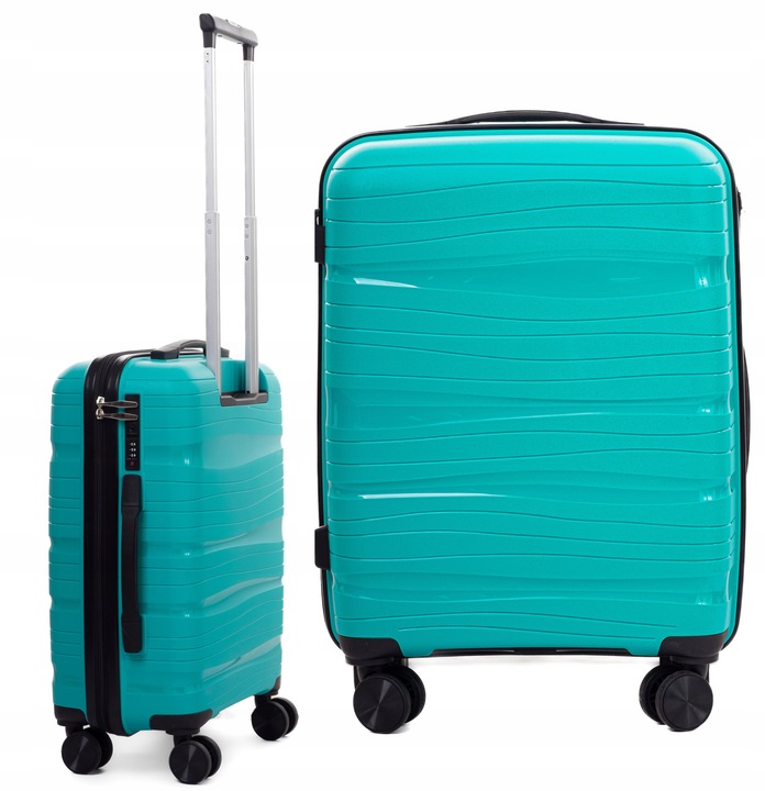 WALIZKA MAŁA NIEZNISZCZALNA KABINOWA RGL 4 PODWÓJNE KÓŁKA POLIPROPYLEN