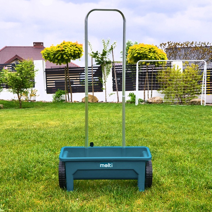 Siewnik rozrzutnik 12L soli piasku nawozu regulacja uniwersalny