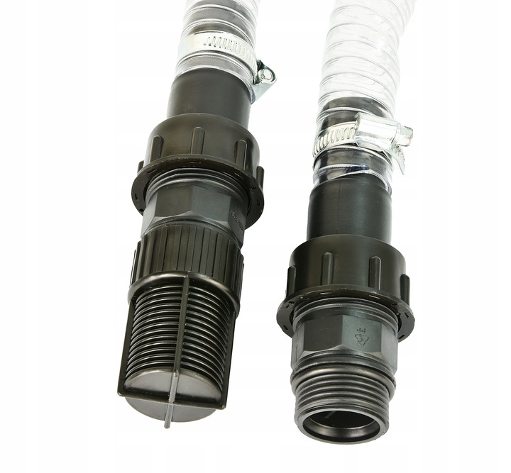 WĄŻ SSĄCY 4M DO POMPY HYDROFORU ZAWÓR ZWROTNY KOSZ ZŁĄCZE 1" ZBROJONY MOCNY