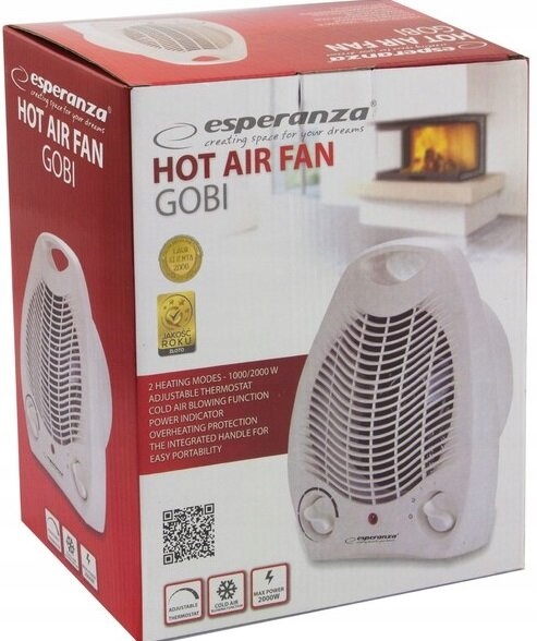 ESPERANZA TERMOWENTYLATOR 1000W/2000W GOBI EHH001