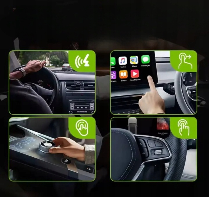 AI&JL BEZPRZEWODOWY ADAPTER SAMOCHODOWY USB DO ANDROID AUTO APPLE