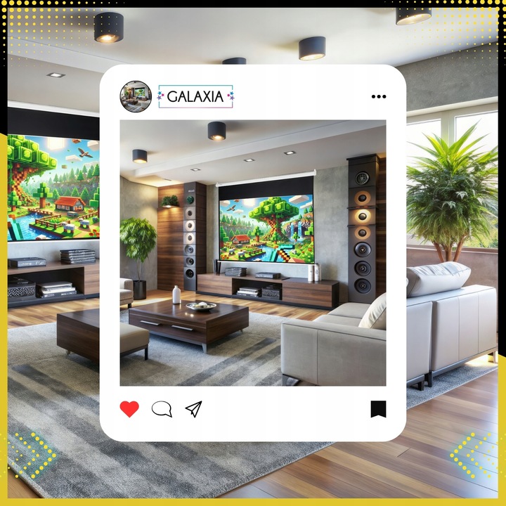 EKRAN PROJEKCYJNY ELEKTRYCZNY 100 CALI Do Projektora Do Rzutnika Z