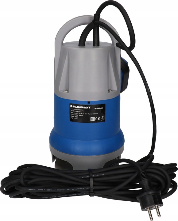 Pompa Do Wody Brudnej Czystej 400W 8000L Pływak Blaupunkt WP4001