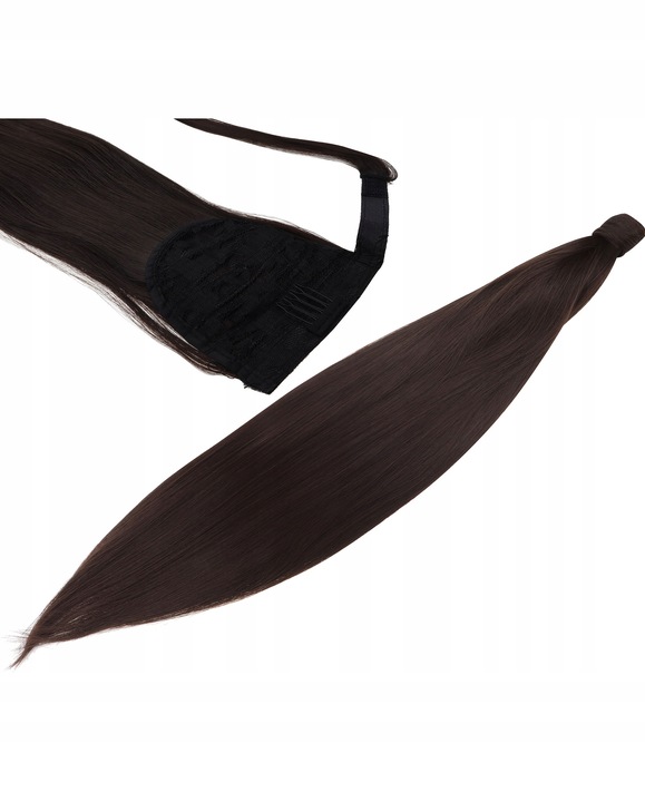 Włosy Syntetyczne Doczepiane Kucyk Kitka Dopinka Treska 60 cm jak Naturalne