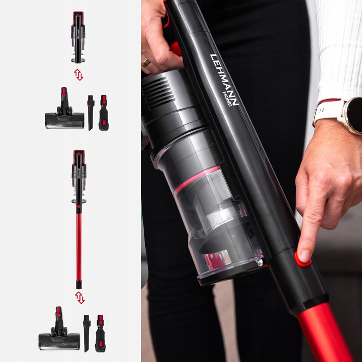 ODKURZACZ PIONOWY BEZPRZEWODOWY RĘCZNY LEHMANN BEZWORKOWY