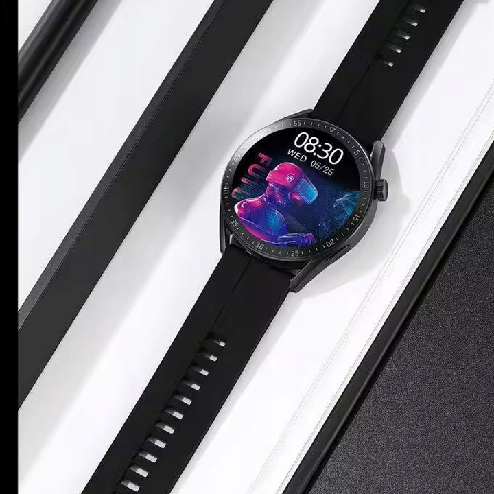 SMARTWATCH ZEGAREK POLSKIE MENU ROZMOWY SPORT SMART WATCH MĘSKI 2 PASKI