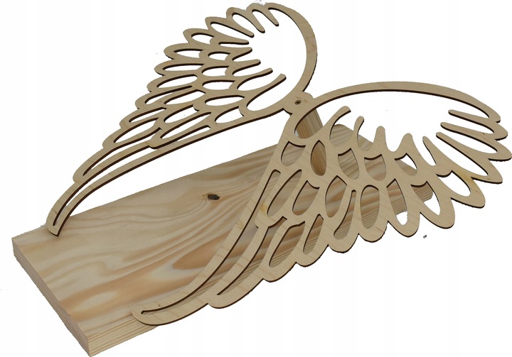 Drewniana baza pod stroik Skrzydła Anioł podkład pod stroik ozdoba cmentarz