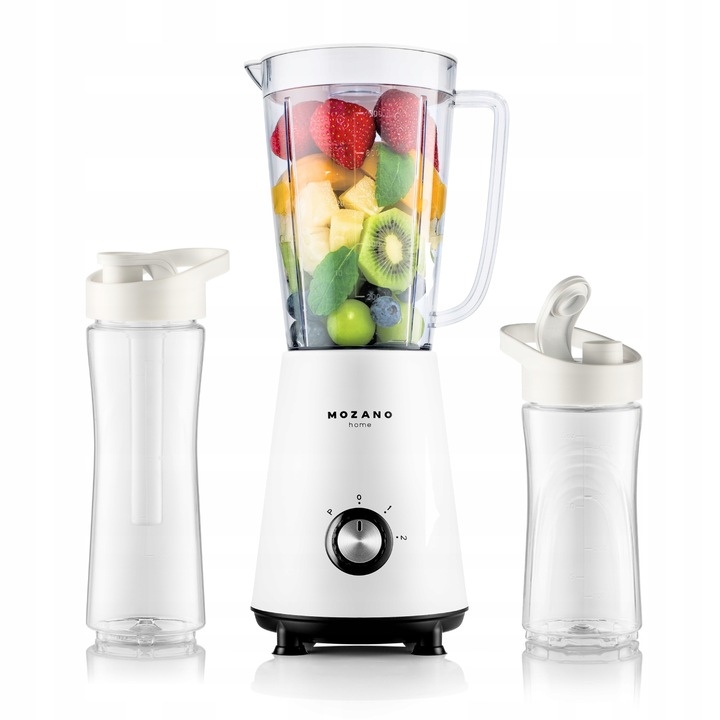 BLENDER KIELICHOWY DO KOKTAJLI SMOOTHIE 2 WKŁADY CHŁODZĄCE + 2 BUTELKI 3w1